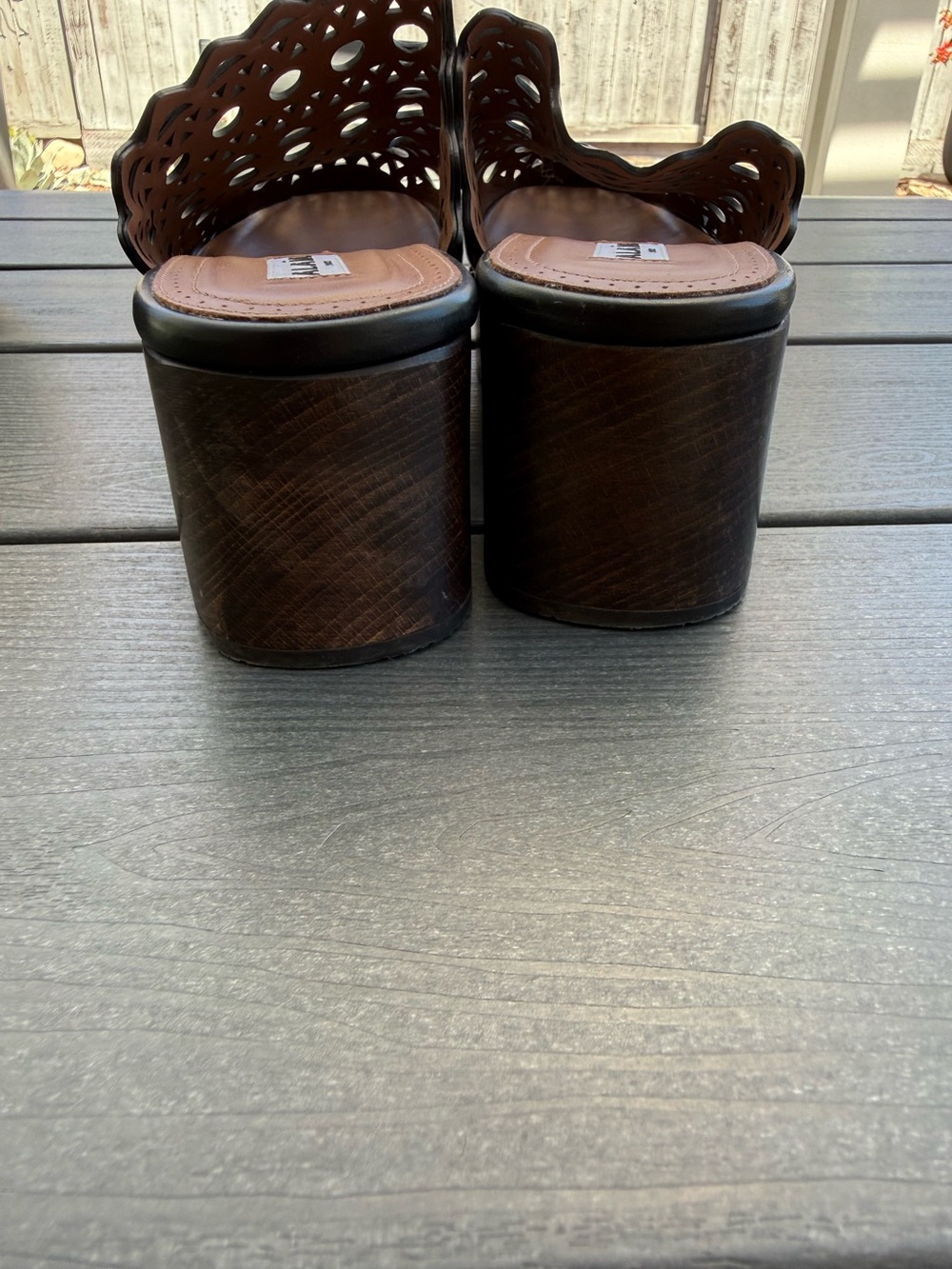ALAÏA Black Vienne Clogs size 40 - Picture 10 of 12